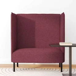 vidaXL Høj ryg sofa 101cm Vinrød Stof