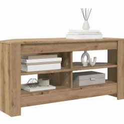 vidaXL HjørneTVskab Artisan Egetræ 102 x 40,5 x 45 cm Konstrueret træ