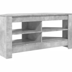 vidaXL HjørneTVskab Beton Grå 102 x 40,5 x 45 cm Konstrueret træ