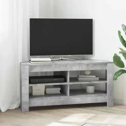 vidaXL HjørneTVskab Beton Grå 102 x 40,5 x 45 cm Konstrueret træ