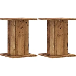 vidaXL højtalerstativer 2 stk. 30x30x40 cm konstrueret træ antikt træ