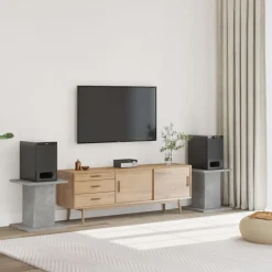 vidaXL højtalerstativer 2 stk. 30x30x40 cm konstrueret træ betongrå