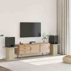 vidaXL højtalerstativer 2 stk. 30x30x40 cm konstrueret træ sonoma-eg