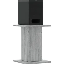 vidaXL højtalerstativer 2stk. 30x30x40cm konstrueret træ grå sonoma-eg