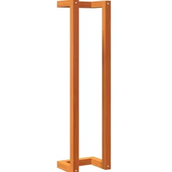 vidaXL håndklædeholder 23x18x90 cm massivt fyrretræ gyldenbrun