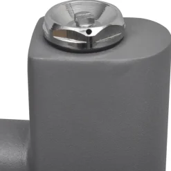 vidaXL håndklæderadiator 480x480 mm centralvarme buet grå
