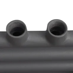 vidaXL håndklæderadiator 500x764 mm centralvarme lige grå