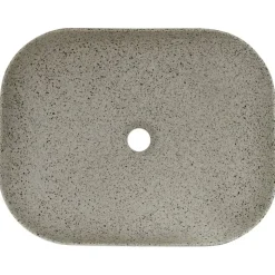 vidaXL håndvask til bord 48x37,5x13,5 cm rektangulær keramik grå