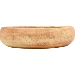 vidaXL håndvask til bordplade 59x40x15 cm oval keramik brun