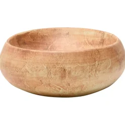 vidaXL håndvask til bordplade 59x40x15 cm oval keramik brun