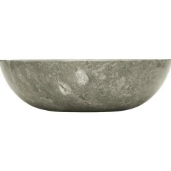vidaXL håndvask Ø40x12 cm marmor grå
