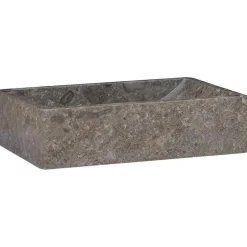 vidaXL håndvask 45x30x12 cm marmor grå højglans