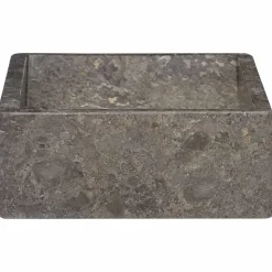 vidaXL håndvask 45x30x12 cm marmor grå højglans