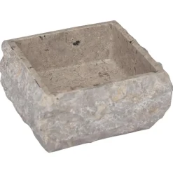 vidaXL håndvask 30x30x13 cm marmor grå