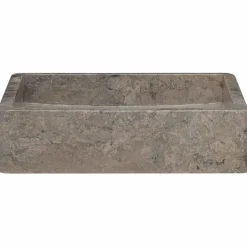 vidaXL håndvask 40x40x10 cm marmor grå