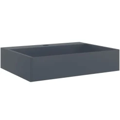 vidaXL håndvask 50x38x11 cm mineralstøbt/marmorstøbt antracitgrå
