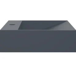 vidaXL håndvask 50x38x11 cm mineralstøbt/marmorstøbt antracitgrå