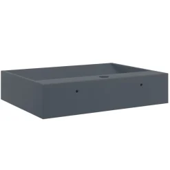vidaXL håndvask 50x38x11 cm mineralstøbt/marmorstøbt antracitgrå