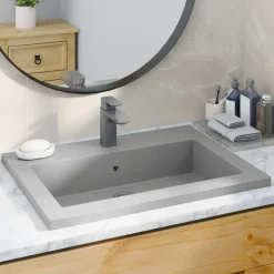 vidaXL håndvask 600x450x120 mm granit grå