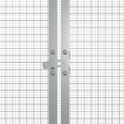 vidaXL hønsehus 200x91x100 cm galvaniseret stål grå
