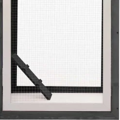 vidaXL hønsehus 170x81x110 cm massivt fyrretræ og grantræ grå