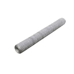 vidaXL hønsenet galvaniseret stål 25 x 0,5 m sølvfarvet
