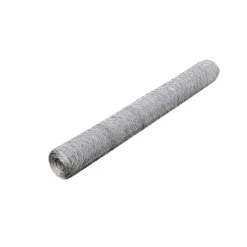vidaXL hønsenet sekskantet 1 x 25 m galvaniseret stål sølvfarvet