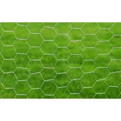 vidaXL hønsenet sekskantet 1 x 25 m galvaniseret stål sølvfarvet