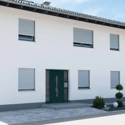 vidaXL hoveddør 88x200 cm PVC antracitgrå