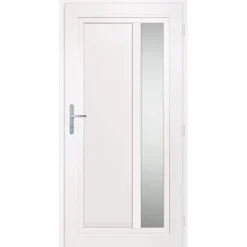 vidaXL hoveddør 98x200 cm PVC antracitgrå