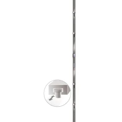 vidaXL hoveddør 98x200 cm PVC antracitgrå