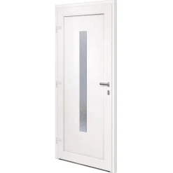vidaXL hoveddør 88x200 cm PVC antracitgrå
