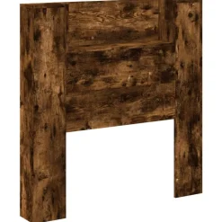 vidaXL Hovedgærde Røget eg 100 x 16,5 x 103,5 cm Konstrueret træ