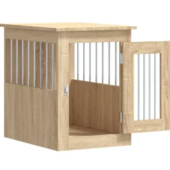 vidaXL hundebur 45x62x59 cm konstrueret træ sonoma-eg