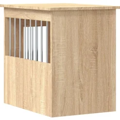 vidaXL hundebur 45x62x59 cm konstrueret træ sonoma-eg