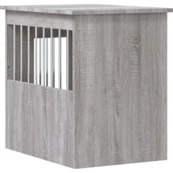 vidaXL hundebur 45x62x59 cm konstrueret træ grå sonoma-eg