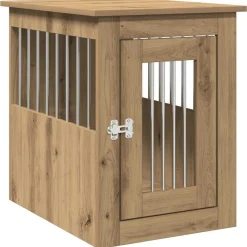vidaXL hundebur 45x62x59 cm konstrueret træ kunsteg