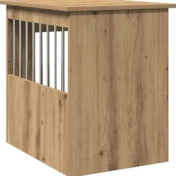 vidaXL hundebur 45x62x59 cm konstrueret træ kunsteg