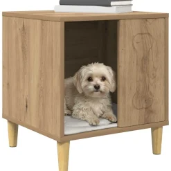 vidaXL Hundehus Artisan eg 44 x 42 x 49 cm Konstrueret træ