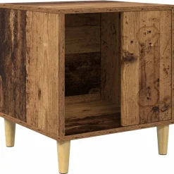 vidaXL Hundehus Gammelt træ 44 x 42 x 49 cm Konstrueret træ