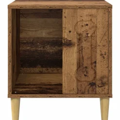 vidaXL Hundehus Gammelt træ 44 x 42 x 49 cm Konstrueret træ