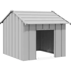 vidaXL hundehus med tag 85x107x81 cm galvaniseret stål
