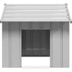 vidaXL hundehus med tag 85x107x81 cm galvaniseret stål