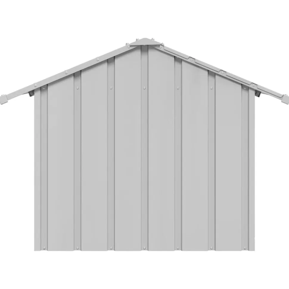 vidaXL hundehus med tag 85x107x81 cm galvaniseret stål