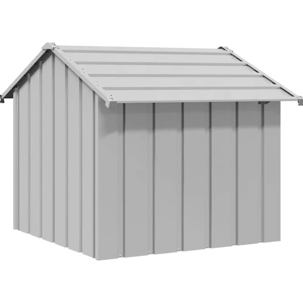 vidaXL hundehus med tag 85x107x81 cm galvaniseret stål