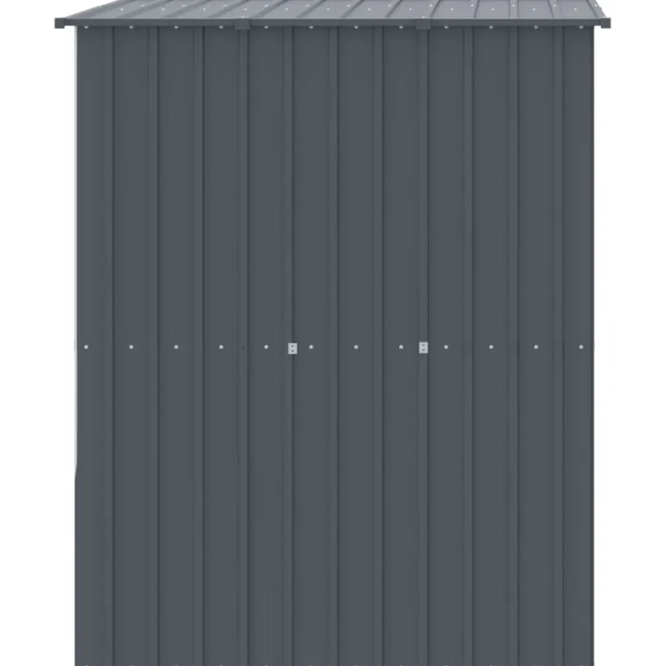vidaXL hundehus med tag 165x153x181 cm galvaniseret stål antracitgrå