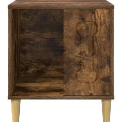 vidaXL Hundehus Røget eg 44 x 42 x 49 cm Konstrueret træ