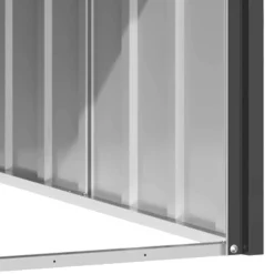 vidaXL hundehus 116,5x103x81,5 cm galvaniseret stål antracitgrå