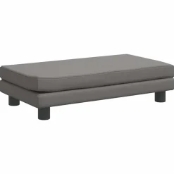 vidaXL hundeseng med forlængelse 100x50x30 cm kunstlæder grå