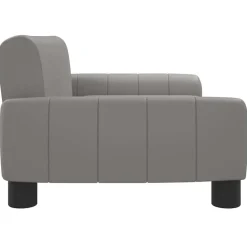 vidaXL hundeseng 70x45x30 cm kunstlæder grå